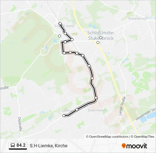 84.2 Bus Line Map