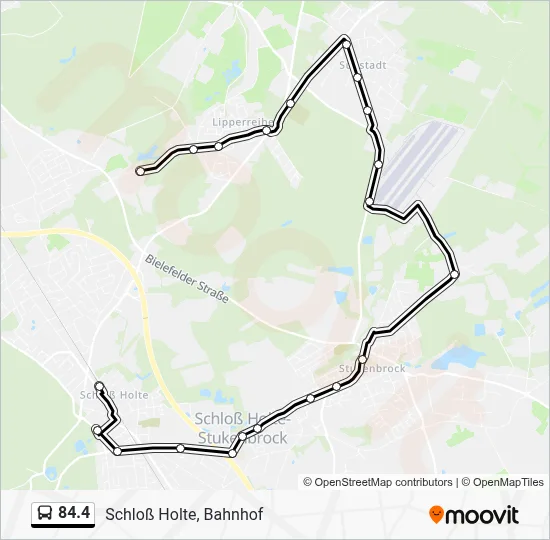 84.4 Bus Line Map