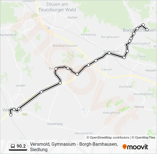 90.2 Bus Line Map