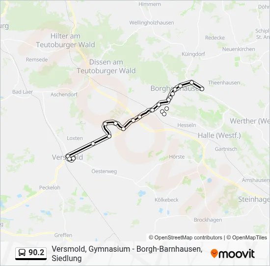 90.2 Bus Line Map