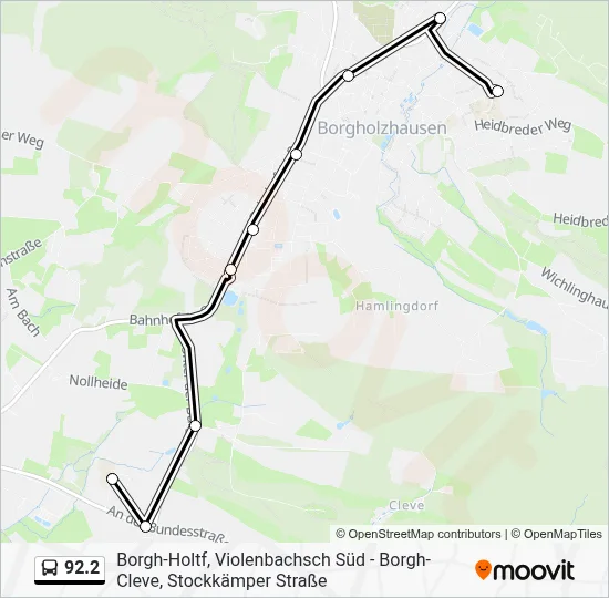 92.2 Bus Line Map