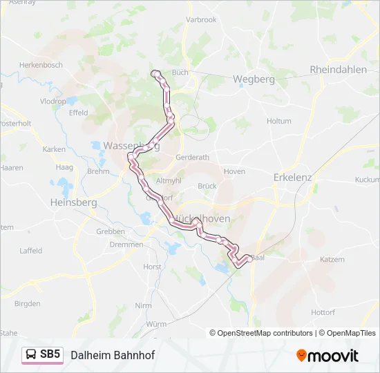 SB5 Bus Line Map