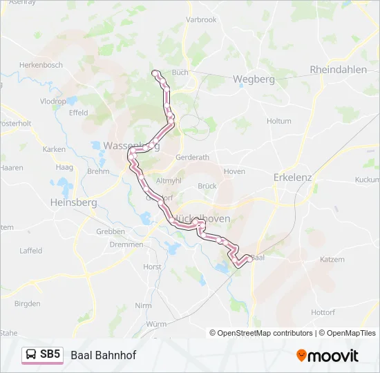 SB5 Bus Line Map