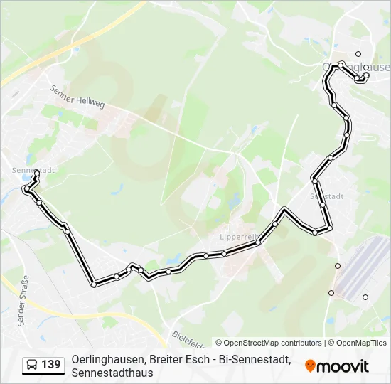 139 Bus Line Map