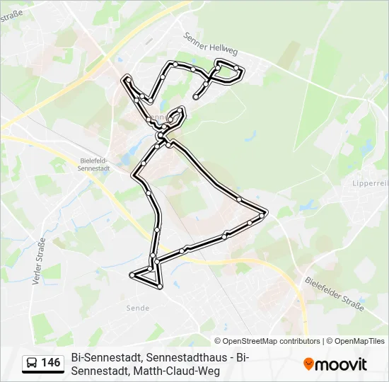 146 Bus Line Map
