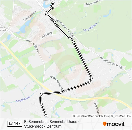 147 Bus Line Map