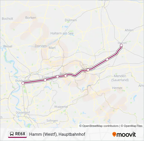 re6x-route-schedules-stops-maps-hamm-westf-hauptbahnhof-updated