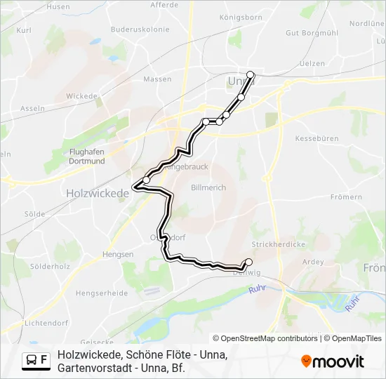 F Bus Line Map