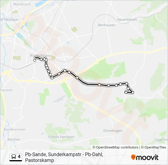 4 Bus Line Map