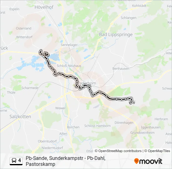 4 Bus Line Map