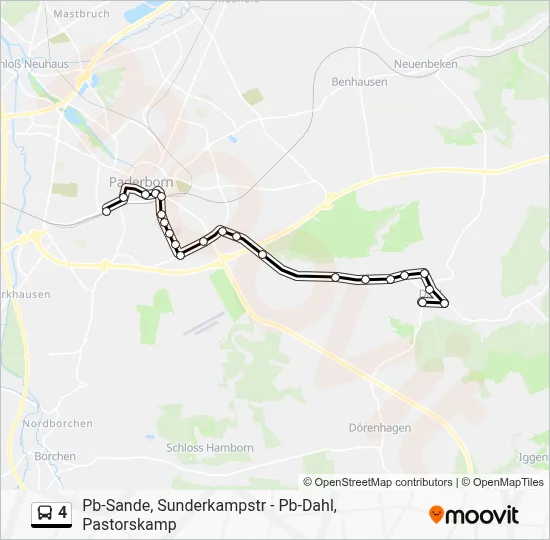 4 Bus Line Map