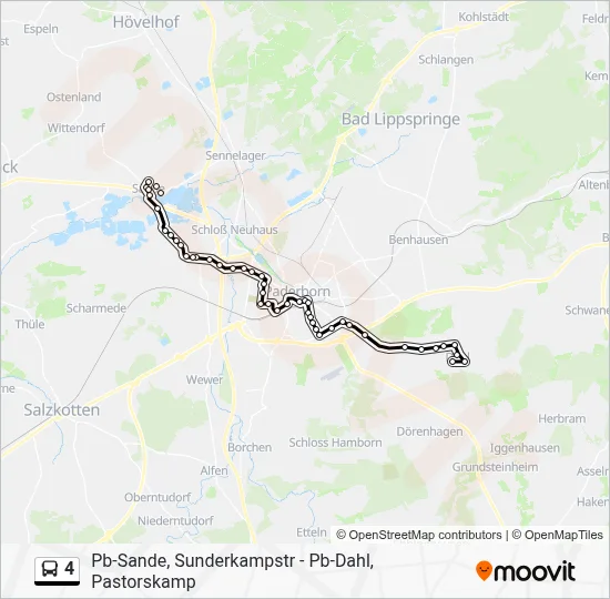 4 Bus Line Map