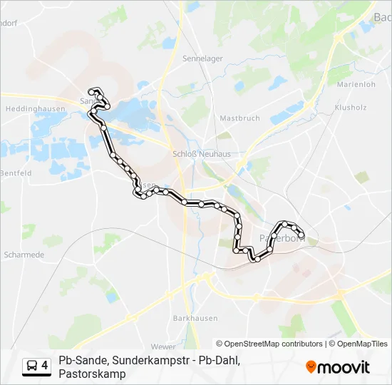 4 Bus Line Map