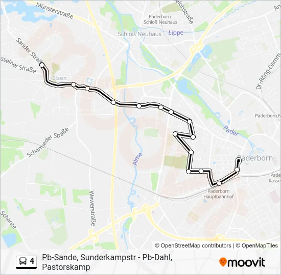 4 Bus Line Map