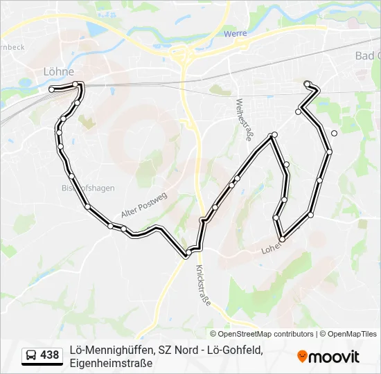 438 Bus Line Map