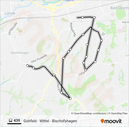 439 Bus Line Map