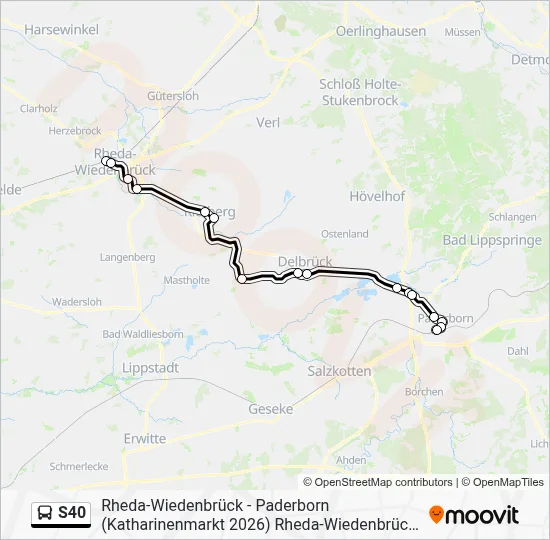 S40 Bus Line Map
