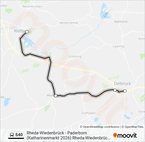 S40 Bus Line Map
