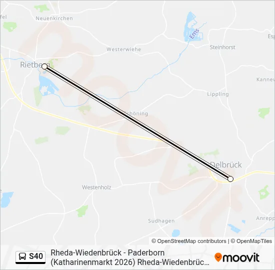S40 Bus Line Map