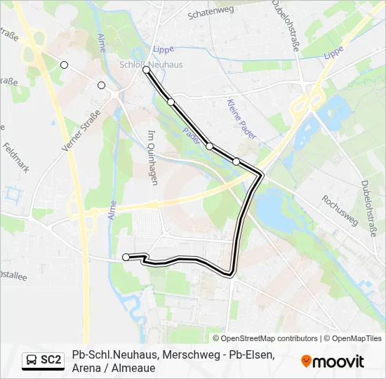 SC2 Bus Line Map