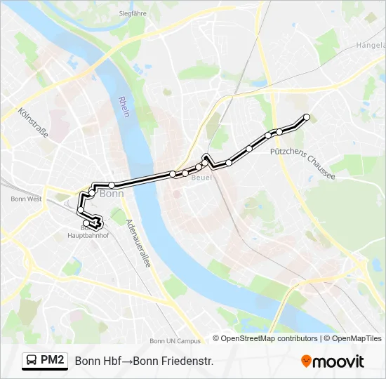 PM2 Bus Line Map