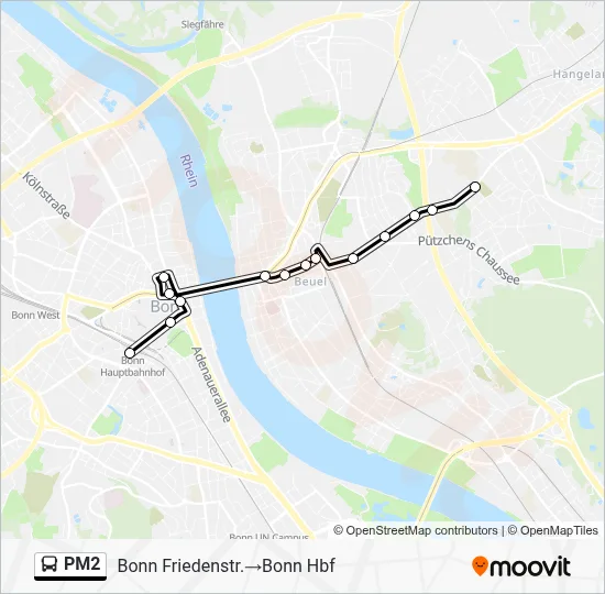 PM2 Bus Line Map
