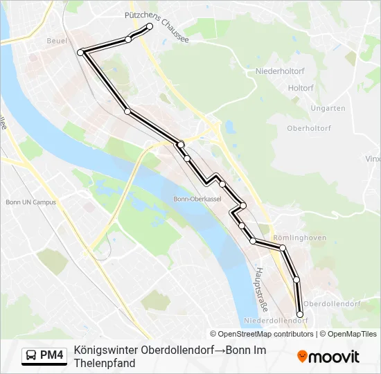 PM4 Bus Line Map