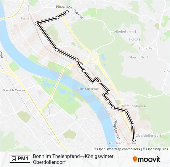 PM4 Bus Line Map
