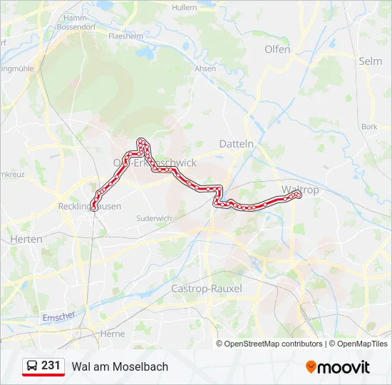 231 Bus Line Map