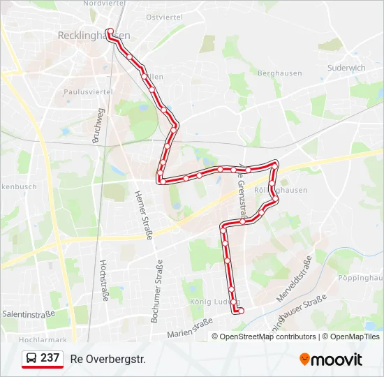 237 Bus Line Map