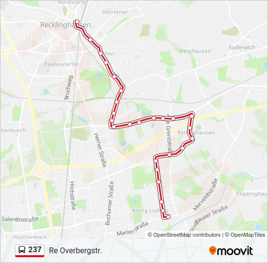 237 Bus Line Map