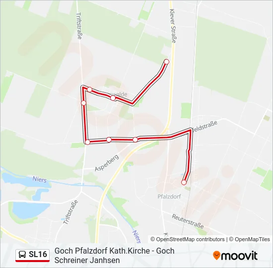 SL16 Bus Line Map