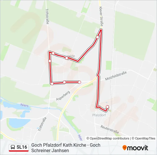 SL16 Bus Line Map