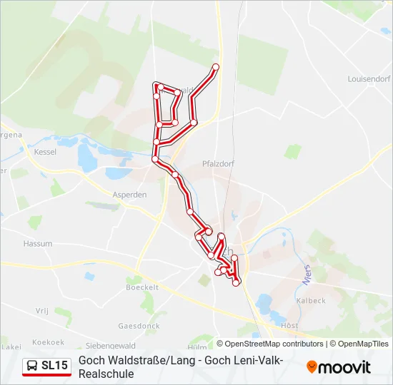 SL15 Bus Line Map