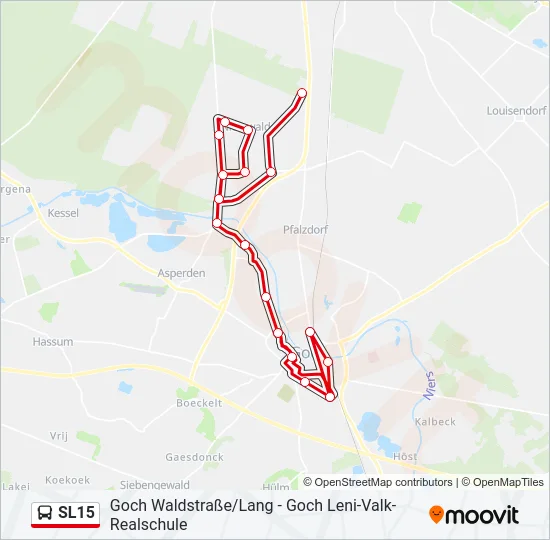 SL15 Bus Line Map