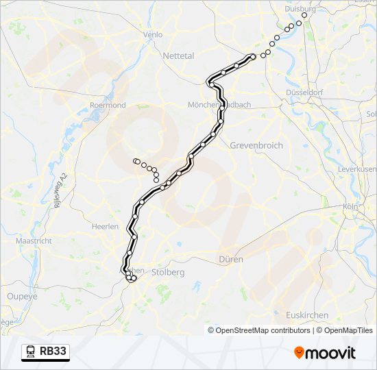 RB33 Train Line Map