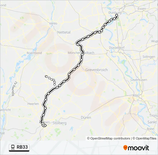 RB33 Train Line Map