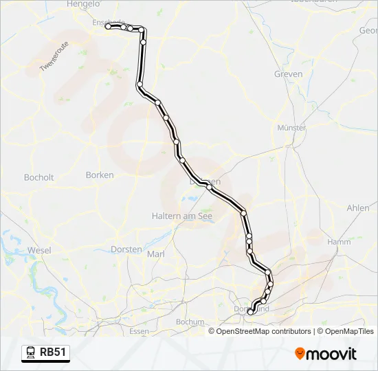 RB51 Train Line Map