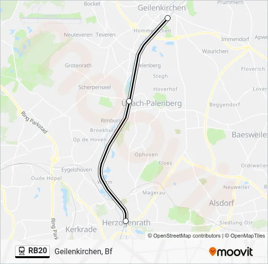 RB20 Train Line Map