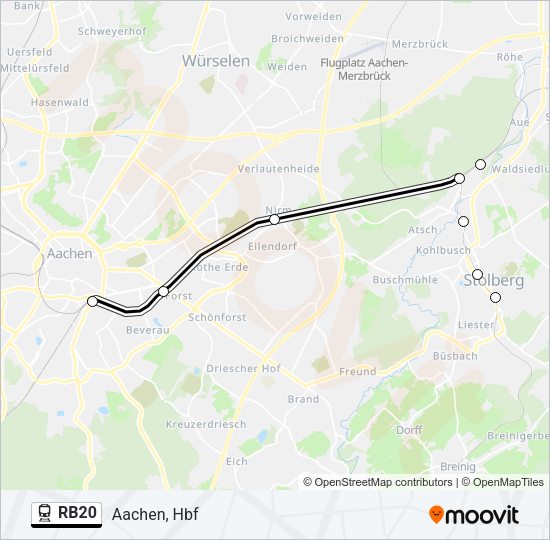 RB20 Train Line Map