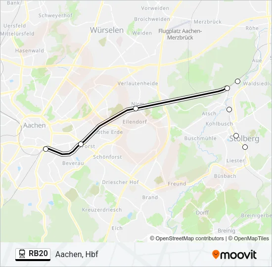 RB20 Train Line Map