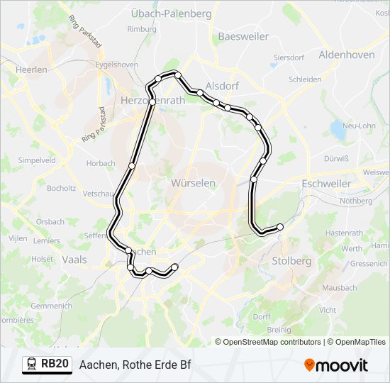 RB20 Train Line Map
