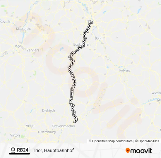 RB24 Train Line Map