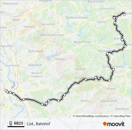 RB25 Train Line Map