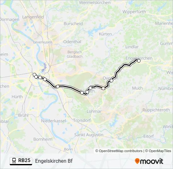 RB25 Train Line Map