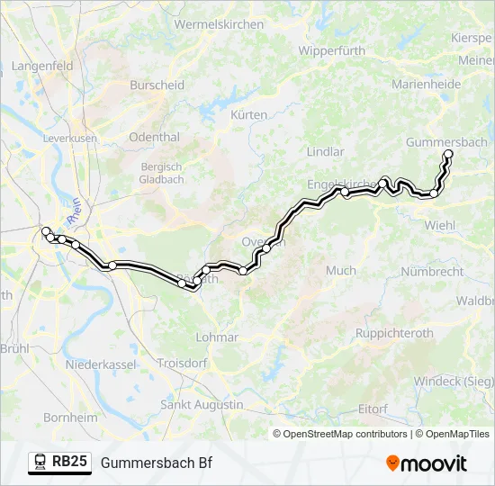 RB25 Train Line Map