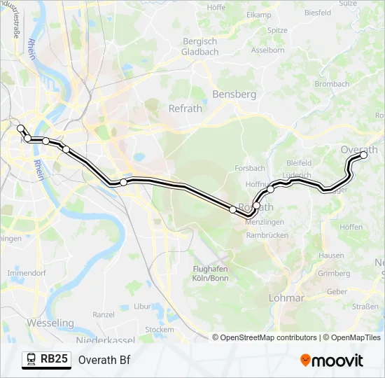 RB25 Train Line Map