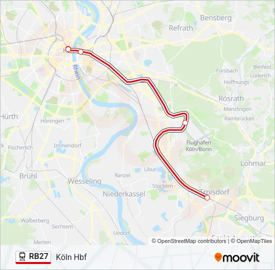 RB27 Train Line Map