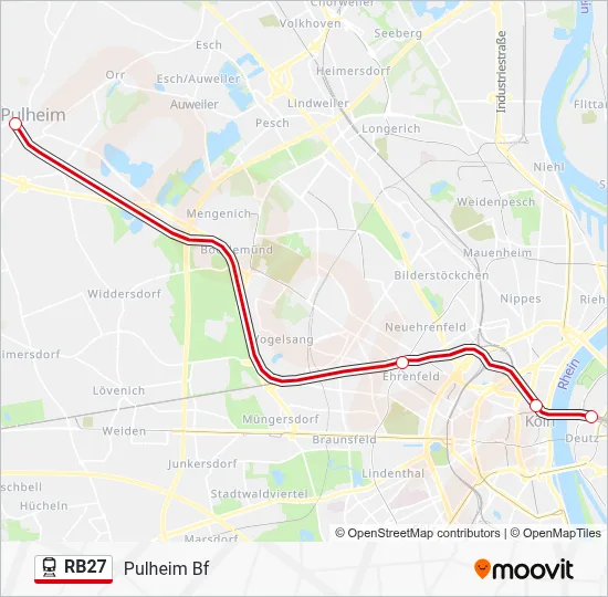RB27 Train Line Map