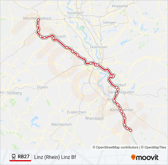 RB27 Train Line Map